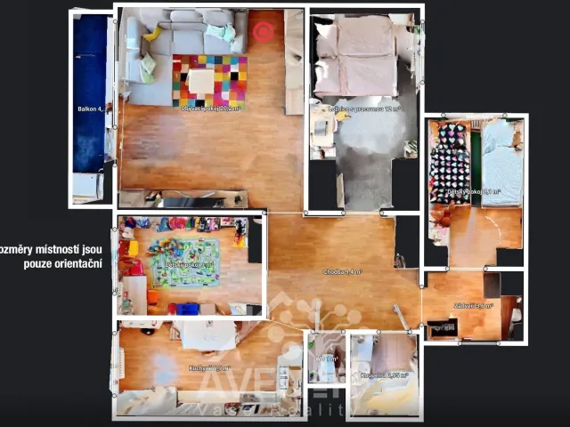 Prodej bytu 4+1 80 m², Spodní, Brno - Bohunice