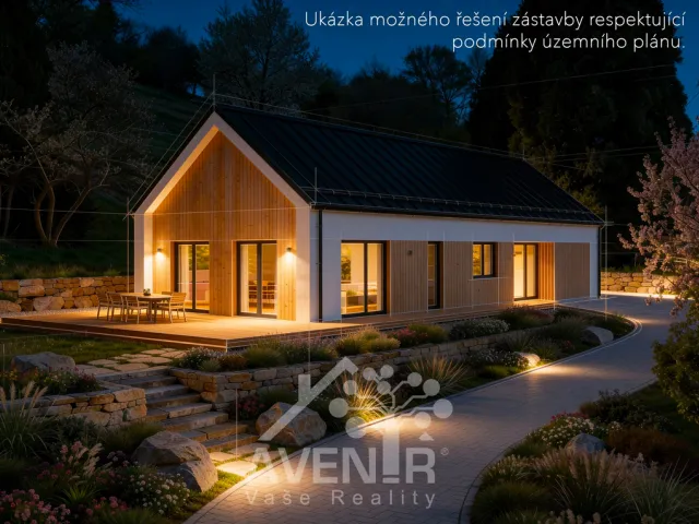 Prodej stavebního pozemku 1638 m², Kašava