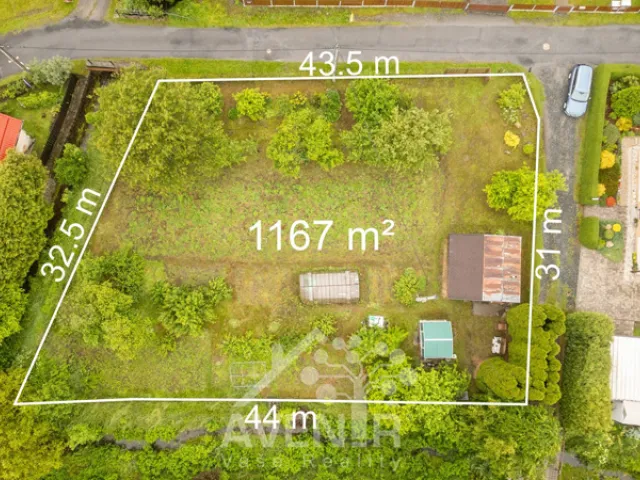 Prodej stavebního pozemku 1167 m², Zadní, Velké Losiny