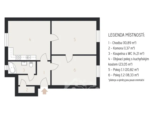 Prodej bytu 3+kk 78 m², Boženy Němcové, Mladá Boleslav - Mladá Boleslav II