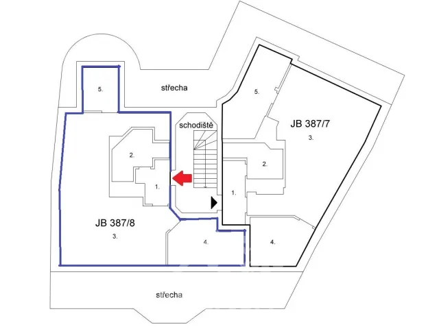 Prodej bytu 1+kk 59 m², Anenské náměstí, Jablonec nad Nisou