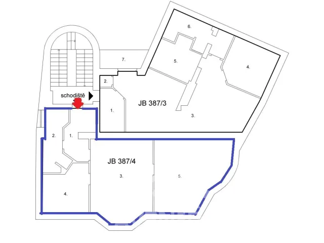 Prodej bytu 1+kk 82 m², Anenské náměstí, Jablonec nad Nisou
