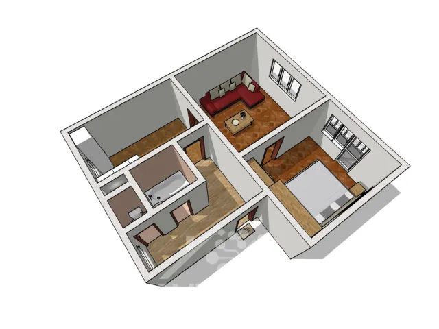 Prodej bytu 2+1 56 m², Náchodská, Velké Poříčí