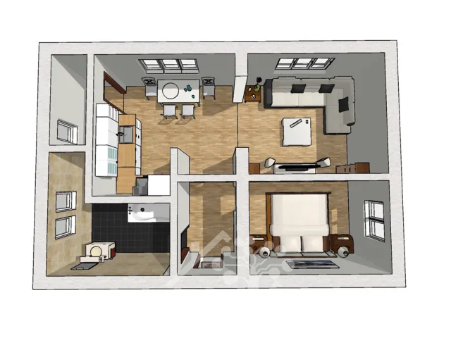 Prodej bytu 2+kk 55 m², Větrná, Broumov - Nové Město