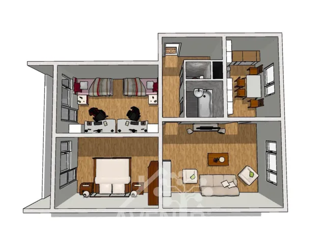 Prodej bytu 3+1 81 m², Nerudova, Jablonec nad Nisou