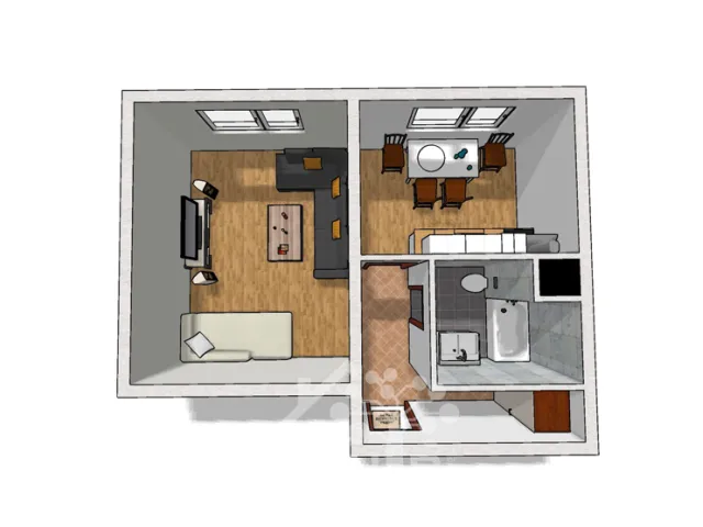 Prodej bytu 1+1 37 m², Rokytnice nad Jizerou - Horní Rokytnice