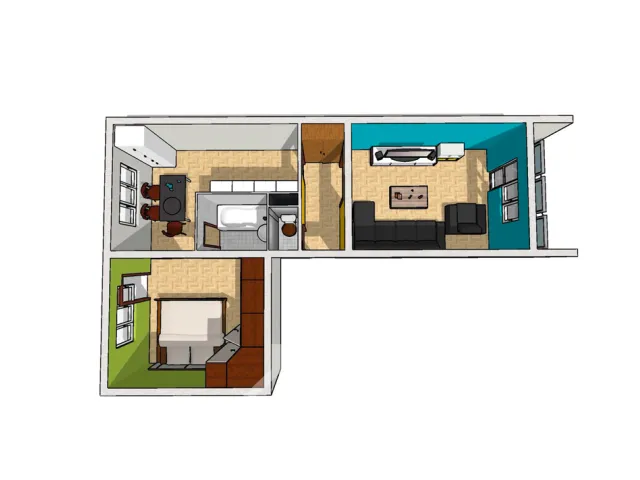 Prodej bytu 2+1 54 m², Radniční, Tanvald