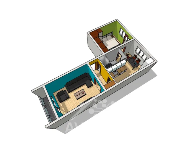 Prodej bytu 2+1 54 m², Radniční, Tanvald