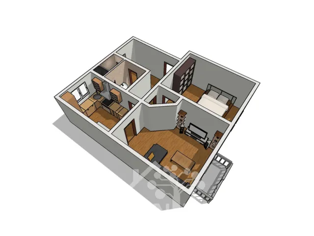 Prodej bytu 2+1 56 m², Na Veselce, ÚpiceProdej bytu 2+1 56 m², Na Veselce, Úpice