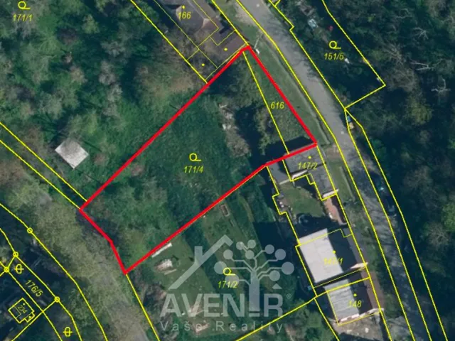 Prodej stavebního pozemku 1103 m², Krnsko