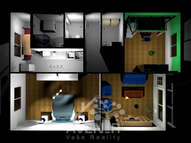 Prodej bytu 3+1 63 m², Konopná, Liberec - Liberec XIV-Ruprechtice