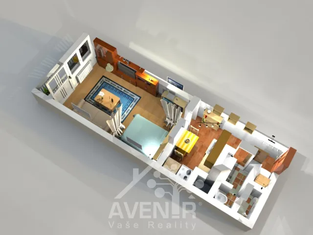 Prodej bytu 1+kk 34 m², Nad Školou, Liberec - Liberec XXX-Vratislavice nad Nisou