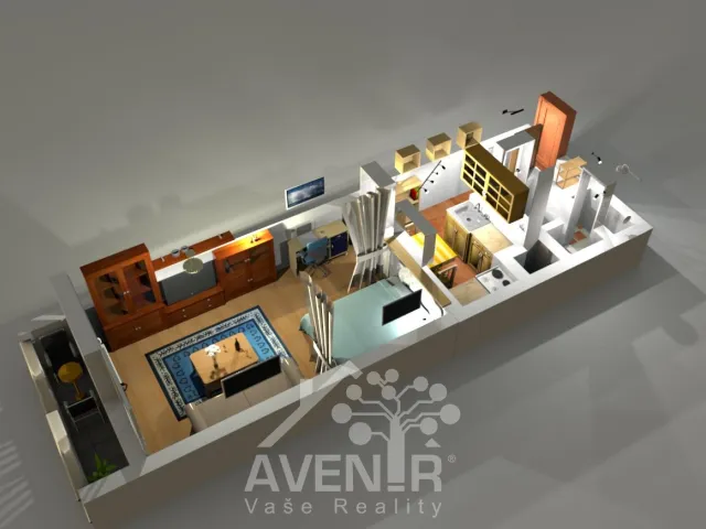 Prodej bytu 1+kk 34 m², Nad Školou, Liberec - Liberec XXX-Vratislavice nad Nisou
