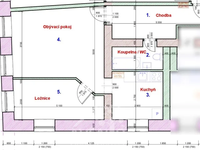 Pronájem bytu 2+1 54 m², Pražská, Liberec - Liberec III-Jeřáb