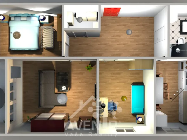 Pronájem bytu 3+1 75 m², Haškova, Liberec - Liberec VI-Rochlice