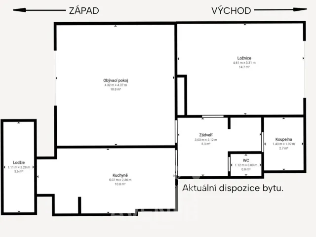 Prodej bytu 2+1 53 m², Otrokovice