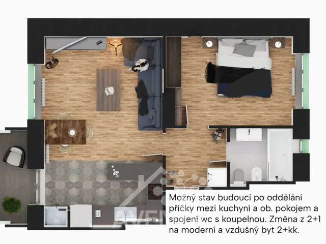 Prodej bytu 2+1 53 m², Otrokovice
